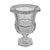 This elegant, vintage etched crystal urn features a classic Biedermeier-style silhouette, generous proportions, and finely...