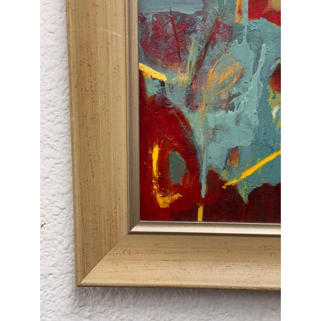 Acrylic Abstract Framed Painting For Sale In San Francisco - Image 6 of 12