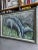 Vintage Signed Roane Sgraffito Original Biomorphic Grazing Deer Painting Framed Canvas Abstract Expressionism For Sale - Image 4 of 10