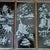 Mid-Century Modern VTG Rare Set of 4 Panels Vietnamese Mother of Pearl Inlay Lacquer Fishing Hunting Plaques Farm Life MCM Sơn Mài For Sale - Image 3 of 18