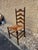 Mid 20th Century American Primitive Rustic Style Cherry High Ladder Back Rush Seat Dining Chairs- Set of 6 For Sale In Washington DC - Image 6 of 11