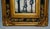 Vtg. Parisian Scene Print in Ornate Black & Gold Rocco Style Frame For Sale - Image 4 of 13