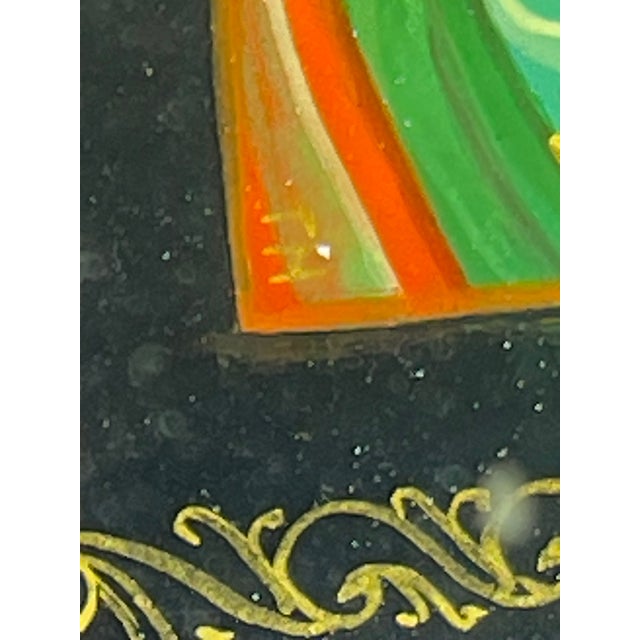 1970s 1970s Kholuy Hand-Painted Lacquer Humpback Pony Miniature Box For Sale - Image 5 of 10