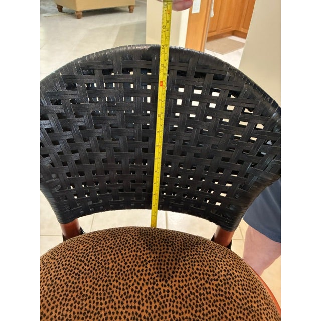 Palecek Designer Bar Stools- Vintage For Sale - Image 10 of 12