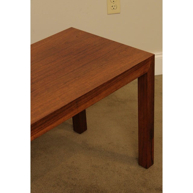 Wood Intrex Mid Century Modern Rosewood Parsons Low Console Table For Sale - Image 7 of 13