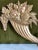 Original early 20th century Tuscan giltwood frieze with cornucopia, scrolls, and florals. Finely and intricately hand-...