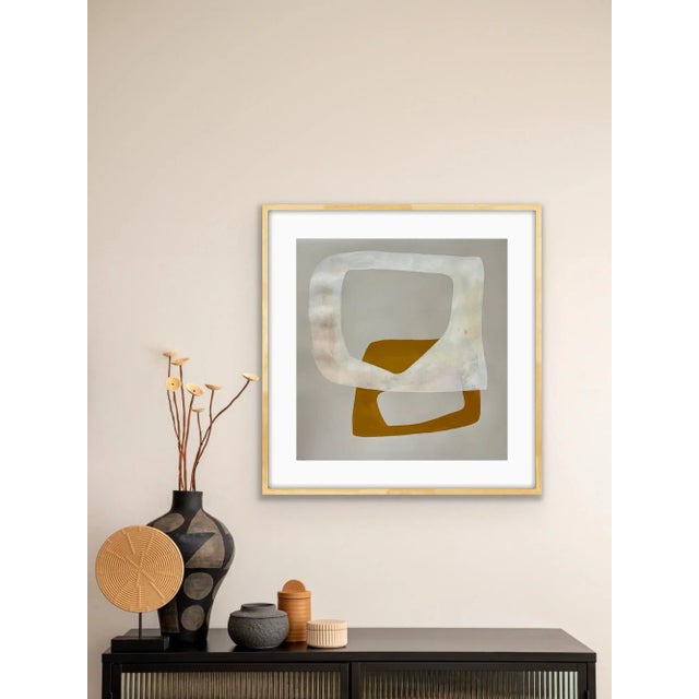 Abstract minimalist acrylic painting on French hand crafted cotton paper. Unframed R.K. Red believes there is nothing...