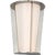 Modern Barbara Barry for Visual Comfort Signature Phinn 12" Tapered Sconce in Polished Nickel with White Glass For Sale - Image 3 of 9