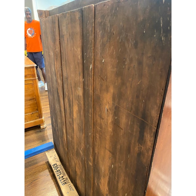 19th Century Mahogany English Hutch or Bookcase Top With Base For Sale - Image 4 of 10
