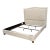 California King Restoration Hardware Lathem Upholstered Bed Frame For Sale