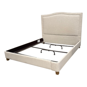 California King Restoration Hardware Lathem Upholstered Bed Frame