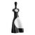 Ceramic Black and White Figure Sculpture For Sale