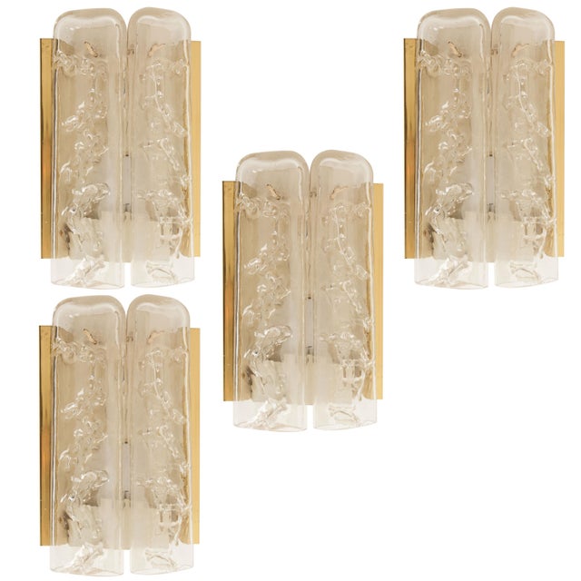 Glass and Brass Wall Sconce by Doria, 1960 For Sale - Image 17 of 18