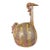 Mid 20th Century Signed Bird Glazed Pottery Sculpture For Sale