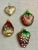 American Art Glass Christmas Tree Ornaments S/4 For Sale - Image 3 of 3