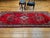Textile Vintage Hamadan Wide Runner, Hand-Knotted Wool, Open Field Geometric Pattern, Red & Ivory. 4x10 For Sale - Image 7 of 18