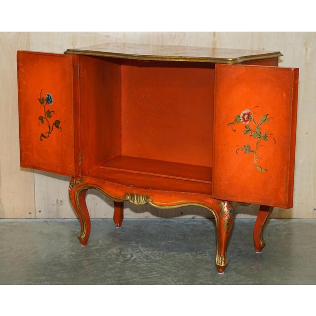 Vintage Chinese Chinoiserie Lacquer Side Cabinet, 1920s For Sale - Image 18 of 18