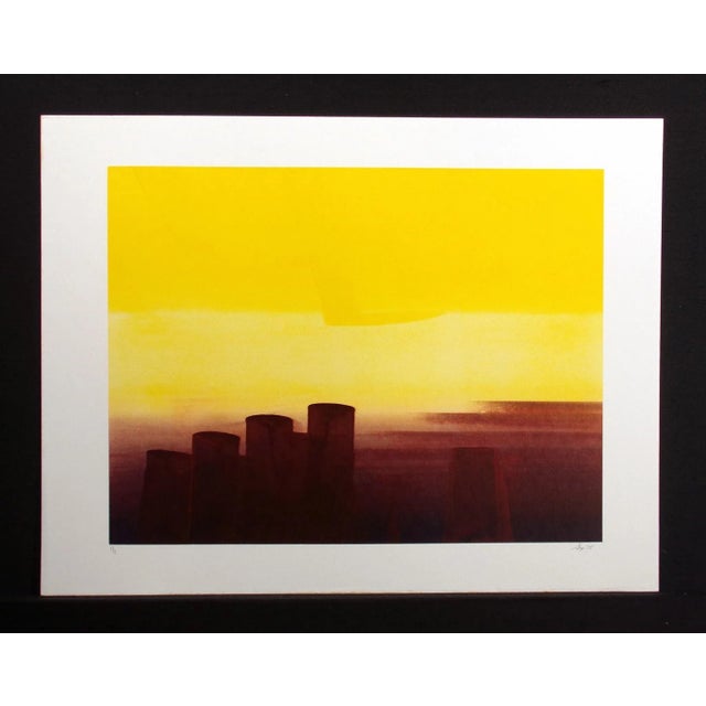 Unframed original monotype print on paper by Kristen Gipson. Paper Size: 23" x 30", Image Size: 18" x 24". Edition Number:...