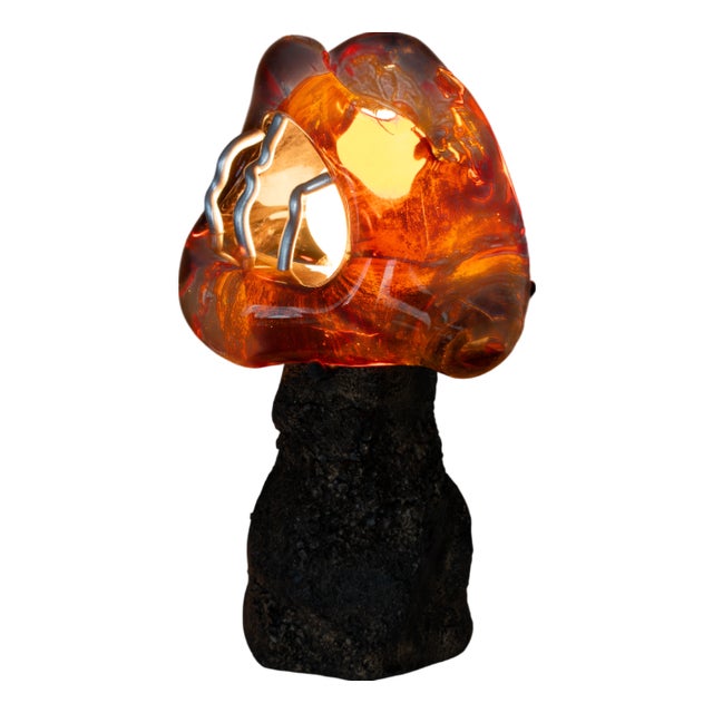 Small Version Somehow Honey Dreams of Fire Table Lamp by Vincent Decat For Sale
