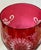 Late 19th Century Bohemian Floral Etched Cranberry Iridescent Glass Goblets, Set of 6 For Sale - Image 10 of 12
