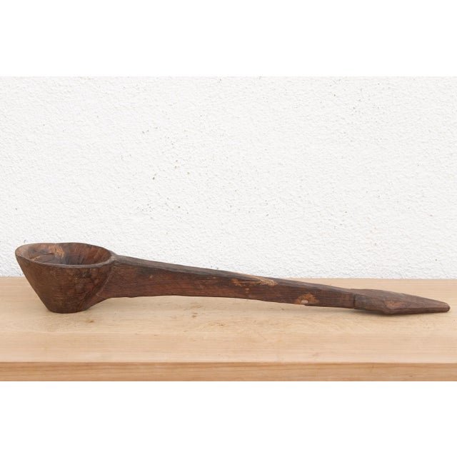 Diamond Shape Handle Primitive Spoon For Sale In Los Angeles - Image 6 of 8