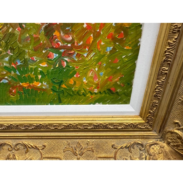 Post Impressionist "Fall Foliage", Athos Faccincani, Italian Post-Impressionist (B. 1951) Oil on Canvas For Sale - Image 3 of 7