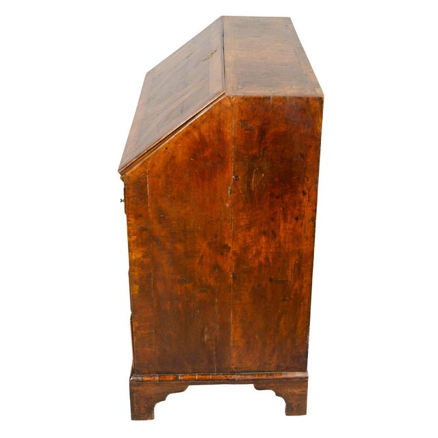 George II Walnut Slant Lid Desk For Sale - Image 10 of 13
