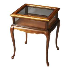 Burton Curio Table, Medium Brown