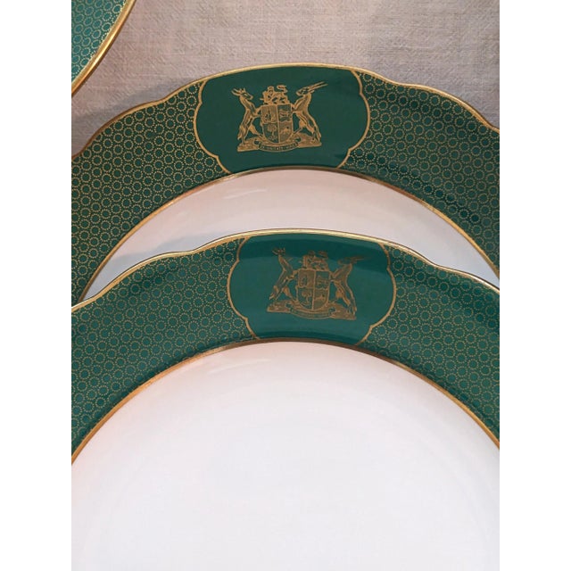 1940s Spode Plates and Compote With South Africa Old Coat of Arms 7