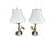 Stiffel Vintage Stiffel Brass Table Lamps With Original Shades – Classic Baluster Form Traditional Lighting - a Pair For Sale - Image 4 of 11