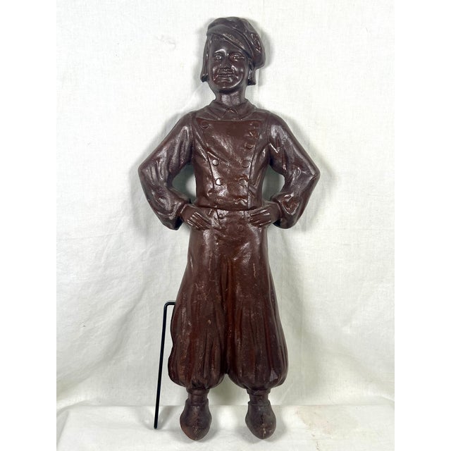 Sheffield Mfg. Co Antique Early 20th Century Sheffield Cast Iron Dutch Boy & Girl Statues - A Pair For Sale - Image 4 of 7