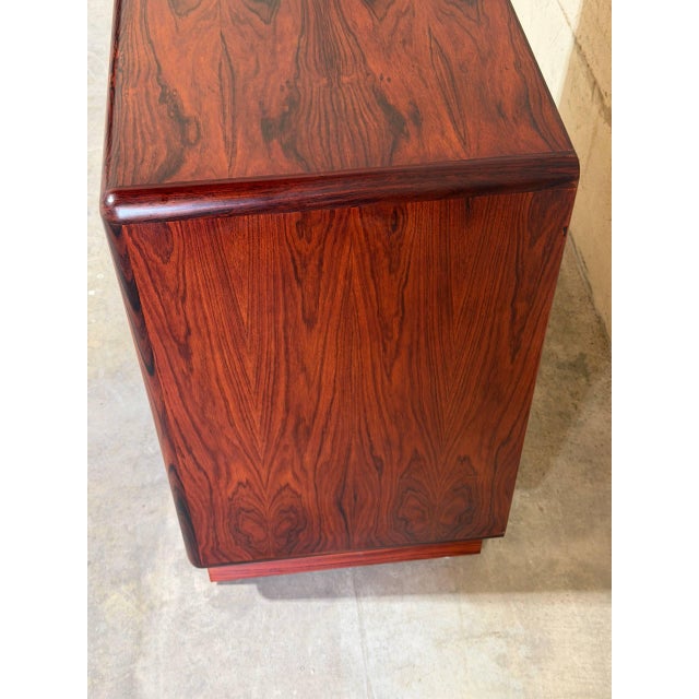 Danish Mid Century Modern Rosewood Small Dresser Cabinet by Brouer For Sale - Image 10 of 10