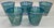 Mid-Century Modern Vintage Georges Briard Gilt Green & Blue Paisley Glasses - Set of 5 For Sale - Image 3 of 8
