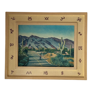 Charles Lopresto Desert Highway Acrylic Painting 1998