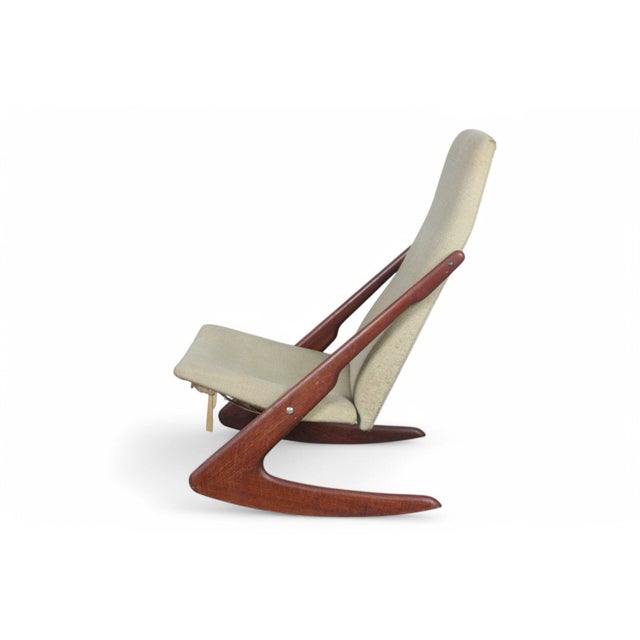 Mid 20th Century Mid 20th Century Mogens Kold "Boomerang" Rocking Chair in Teak #2 For Sale - Image 5 of 5