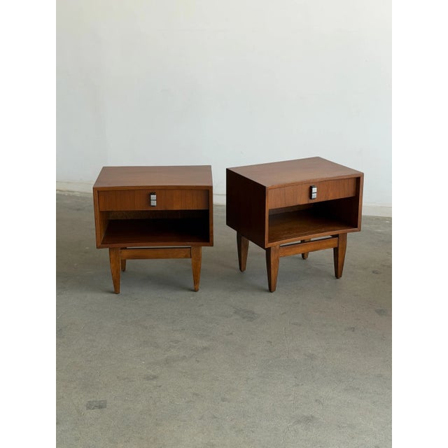 Mid 20th Century Mid 20th Century Nightstands by Rs Associates - Pair, Attributed For Sale - Image 5 of 15