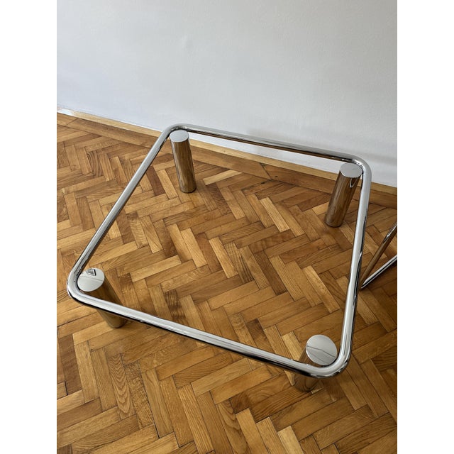 Sesann Coffee Table in Glass attributed to Gianfranco Frattini for Cassina, Italy, 1970s For Sale - Image 17 of 18