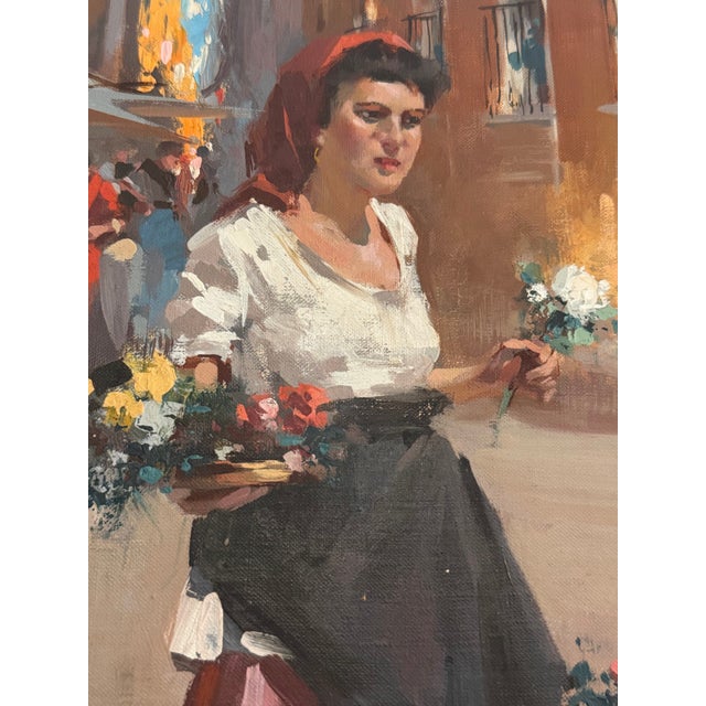 Witman Etelka Vízkeleti (1882-1962) Hungarian Impressionist Market Scene Oil on Canvas For Sale In Rochester - Image 6 of 10