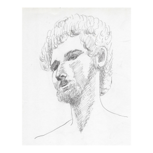 Lillian Manney Portrait of a Young Bearded Man