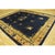 Art Deco 1920s Antique Chinese Floral Navy Deep Serene Landscape Deco Peking Knotted Rug For Sale - Image 3 of 10