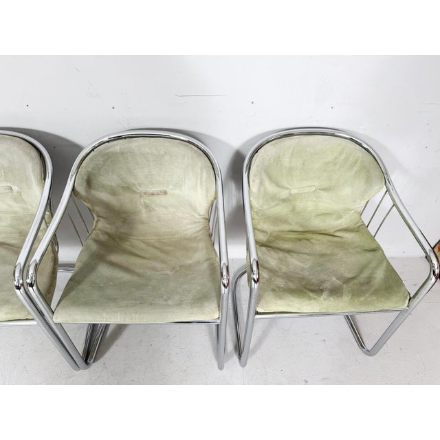 Vintage Cantilever Chairs by Gastone Rinaldi for Rima, 1970s, Set of 4 For Sale - Image 11 of 18