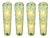 Monumental Green Murano Glass Wall Sconces by Simoeng, Set of 4 For Sale