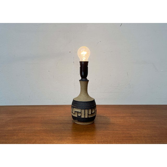 Mid-Century Modern Danish Studio Pottery Table Lamp from Axella, Denmark, 1960s For Sale - Image 5 of 18
