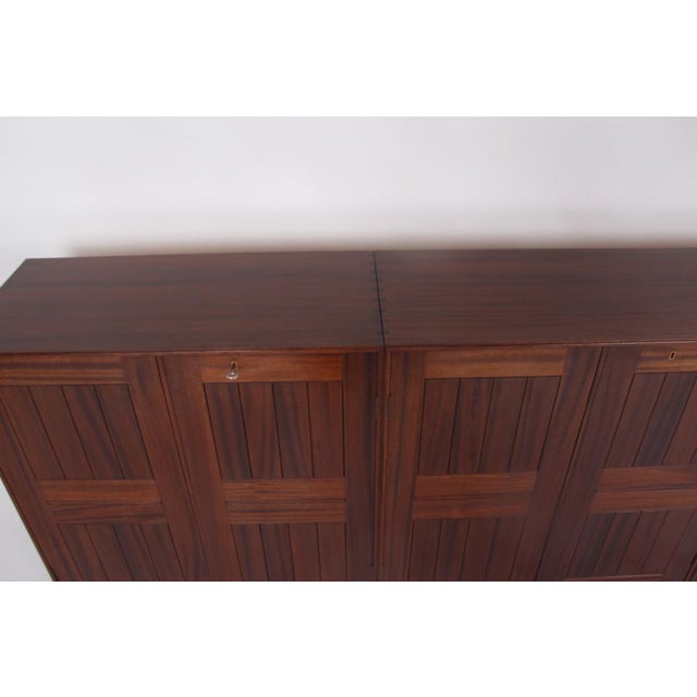 Vintage Sideboard in Mahogany by Mogens Koch for Rud. Rasmussen, Set of 3 For Sale - Image 13 of 17