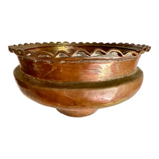 Vintage 1900s Copper Bowl For Sale