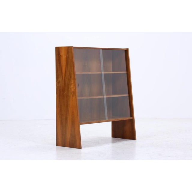 Small Mid-Century Walnut Bookcase, 1960s For Sale - Image 11 of 13