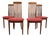 Set 4 Fine Danish Teak Dining Chairs Mid Century Modern For Sale