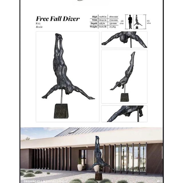 Mid 20th Century Free Fall Diver For Sale - Image 4 of 4