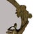 Vintage Mid-Century Art Nouveau Cast Brass Figural Nymph Round Wall Mirror For Sale - Image 4 of 5