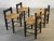 Chairs in Wood and Straw by Charles Dudouyt, France, 1950s, Set of 4 For Sale - Image 4 of 12